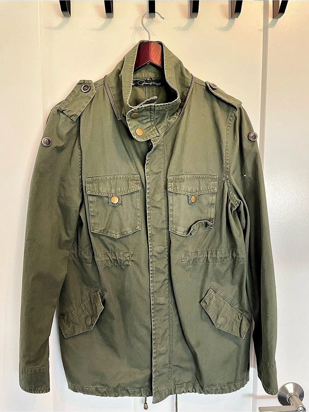 Good American Utility Jacket in Green Size Medium